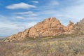 Rocky Outcrop in the FootHills of Desert Mountains Royalty Free Stock Photo