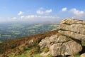 Rocky outcrop on Honeybag Tor Royalty Free Stock Photo