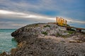 Rocky Outcrop At Lenny`s Bar And Grille In Cayo Coco, Cuba Royalty Free Stock Photo