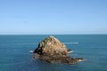 Rocky outcrop off the coast of Herm Royalty Free Stock Photo