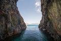 Rocky passage in the Gulf of Porto