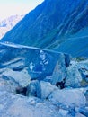 Rocky passage towards Kailash Parvat Royalty Free Stock Photo