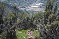 A rocky path above the salt lake city valley