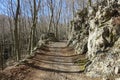 Faito rocky path Royalty Free Stock Photo