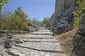 Ascent to chateau de Tourbillon in Sion