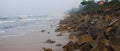 Rocky Payyambalam Beach - Kannur, Kerala, India