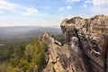 Rocky peak of Aleksandrovskaya Sopka mountain near Zlatoust Chelyabinsk region