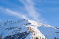 a rocky peak in the Mont Blanc massif Between Mont Joly and Aiguille Croche in Europe, France, Rhone Alpes, Savoie, Alps, in Royalty Free Stock Photo