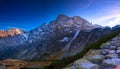 Rocky peaks in the High Tatra mountains in Poland, Carpathian range.