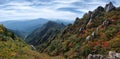 Rocky Peaks in Seorak Mountain, South Korea Seoraksan during Autumn Royalty Free Stock Photo