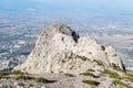 Rocky pinnacle in Spil Dagi National Park in Manisa, Turkey Royalty Free Stock Photo