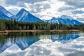 Rocky reflection Spray Lake, Peter Lougheed Provincial Park