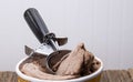 Rocky road Ice cream Royalty Free Stock Photo