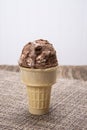 Rocky road Ice cream Royalty Free Stock Photo