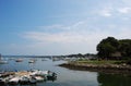 Rocky Sea shore in Plymouth, Massachusetts Royalty Free Stock Photo