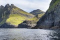 Vestmanna cliffs in the Faroe Islands Royalty Free Stock Photo