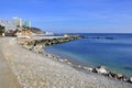 Rocky seashore walk