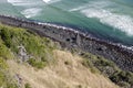 Rocky shore of Australian coastline with crystal clear waters