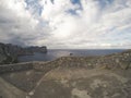 Rocky shore of Cap Formentor, Majorca, Spain Royalty Free Stock Photo