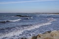 Rocky shore on the coast