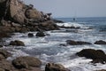 Rocky Shore at Coches Prietos Royalty Free Stock Photo