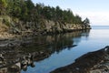 Rocky shore in gulf islands national park Royalty Free Stock Photo