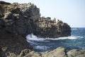 Rocky Shore At Nakelele Maui Royalty Free Stock Photo