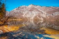 Rocky shore of the mountain lake Royalty Free Stock Photo