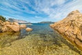 Rocky shore in Punta Molara Royalty Free Stock Photo