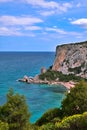 Rocky shore sardinia Italy Royalty Free Stock Photo