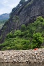 Nine bend River wuyishan china landscape Royalty Free Stock Photo
