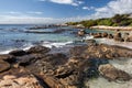 Rocky Shoreline in False Bay, South Africa Royalty Free Stock Photo