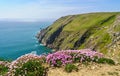 Rocky shoreline of the Island of Lundy off Devon Royalty Free Stock Photo