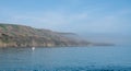 Rocky shoreline of the Island of Lundy off Devon Royalty Free Stock Photo