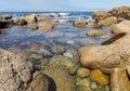 Rocky shore, Monterey Bay, California Royalty Free Stock Photo