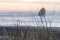 Sunset in gold beach, Oregon. Royalty Free Stock Photo