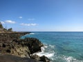 Rocky Shoreline on Waianae Coastline Royalty Free Stock Photo