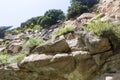 Rocky slope in the mountains