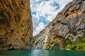 The rocky slopes of canyon Verdon