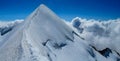 Alps panorama snow glacier and summits of the Alps