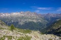 Chamonix valley landscape, french Alps Royalty Free Stock Photo