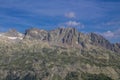 Chamonix valley landscape, french Alps Royalty Free Stock Photo