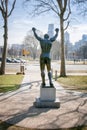 Rocky statue