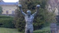 Rocky statue in Philadelphia - PHILADELPHIA, USA - FEBRUARY 16, 2023 Royalty Free Stock Photo