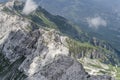 rocky steep cliffs at Laga Mountains range, Italy