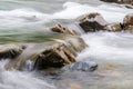 Rocky stream running water of mountain river Royalty Free Stock Photo