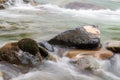 Rocky stream running water of mountain river Royalty Free Stock Photo