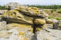 Rocky terrain in abandoned places.