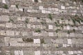 Rocky texture on old fortress wall