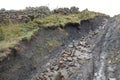 Rocky track above Slitt lead mine in Weardale Royalty Free Stock Photo